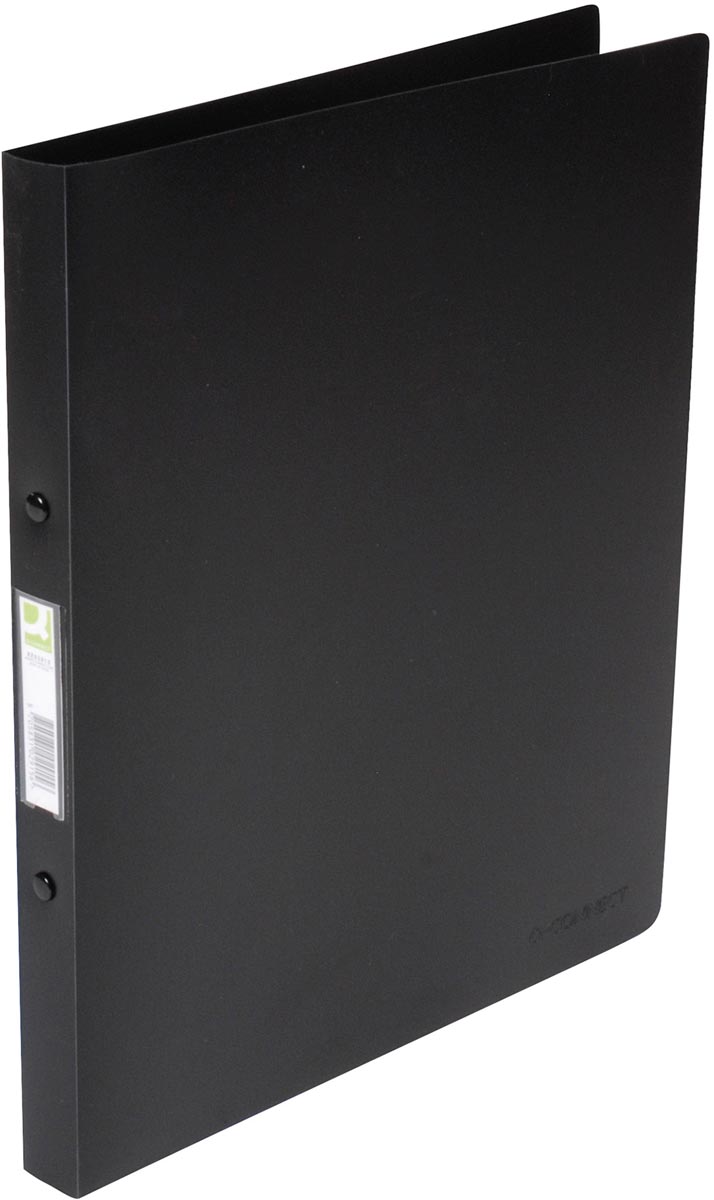 Q-CONNECT ringmap, PP, 4 ringen, 16 mm, zwart