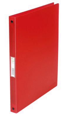 Q-CONNECT ringmap, PP, 4 ringen, 16 mm, rood Q-CONNECT ringmap, PP, 4 ringen, 16 mm, rood