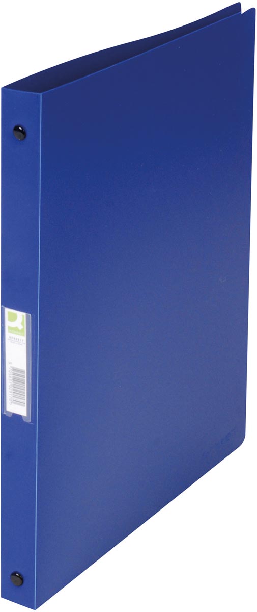 Q-CONNECT ringmap, PP, 4 ringen, 16 mm, donkerblauw