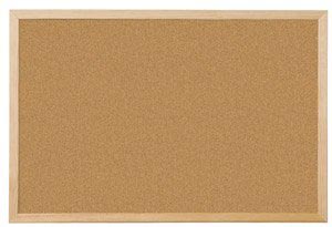 Q-Connect kurkbord met houten frame 40 x 30 cm Q-Connect kurkbord met houten frame 40 x 30 cm