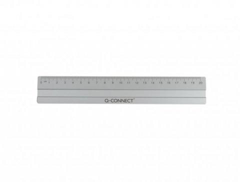 Q-CONNECT meetlat, aluminium, 20 cm Q-CONNECT meetlat, aluminium, 20 cm