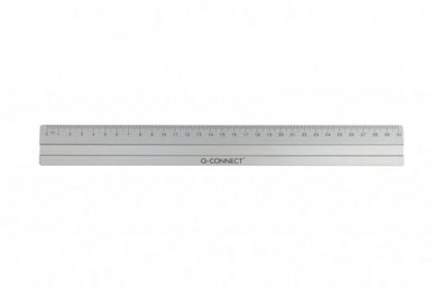 Q-CONNECT meetlat, aluminium, 30 cm Q-CONNECT meetlat, aluminium, 30 cm