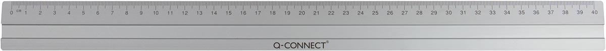 Q-CONNECT meetlat, aluminium, 40 cm, in ophangetui afbeelding