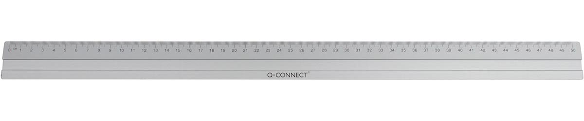 Q-CONNECT meetlat, aluminium, 50 cm, in ophangetui