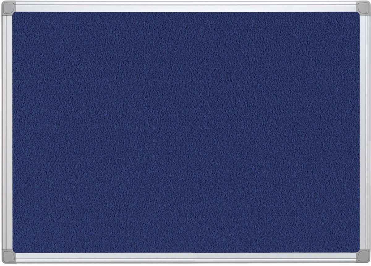 Q-CONNECT textielbord met aluminium frame 60 x 45 cm blauw afbeelding