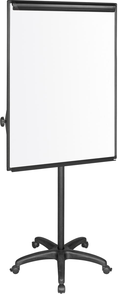 Q-CONNECT flipchart, magnetisch, met 5 wielen, zwart afbeelding