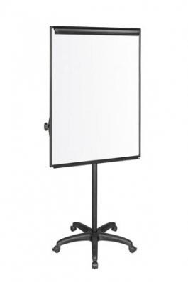 Q-CONNECT flipchart, magnetisch, 5 wielen, zwart Q-CONNECT flipchart, magnetisch, 5 wielen, zwart