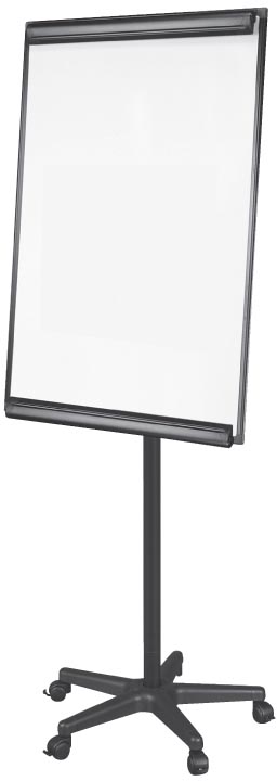 Q-CONNECT flipchart, magnetisch, 5 wielen, zwart Q-CONNECT flipchart, magnetisch, 5 wielen, zwart