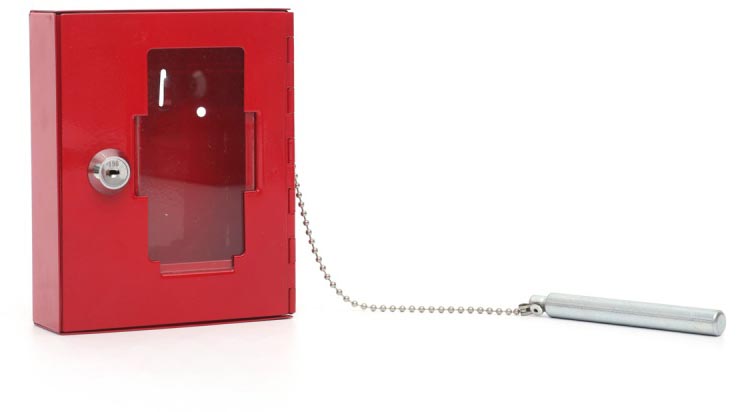 Q-CONNECT noodsleutelkast, ft 12 x 4 x 15 cm, rood