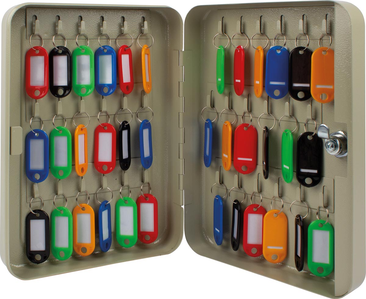 Q-CONNECT sleutelkast voor 36 sleutelhangers grijs