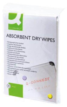Q-Connect reinigingsdoekjes voor oppervlakken absorberend pak van 20 doekjes Q-Connect reinigingsdoekjes voor oppervlakken absorberend pak van 20 doekjes