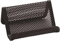 Q-CONNECT visitekaartenhouder 11 x 7,5 x 5 cm metaal zwart-2