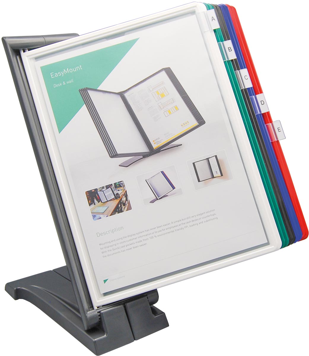 Q-CONNECT bureaustandaard Quickfind met 10 tassen afbeelding
