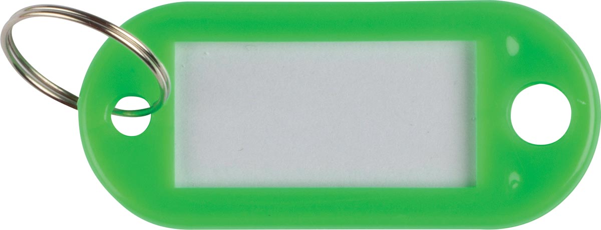 Q-CONNECT sleutelhanger, pak van 10 stuks, groen afbeelding