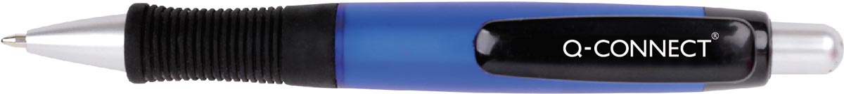 Q-CONNECT balpen, met grip, 0,7 mm, medium punt, blauw