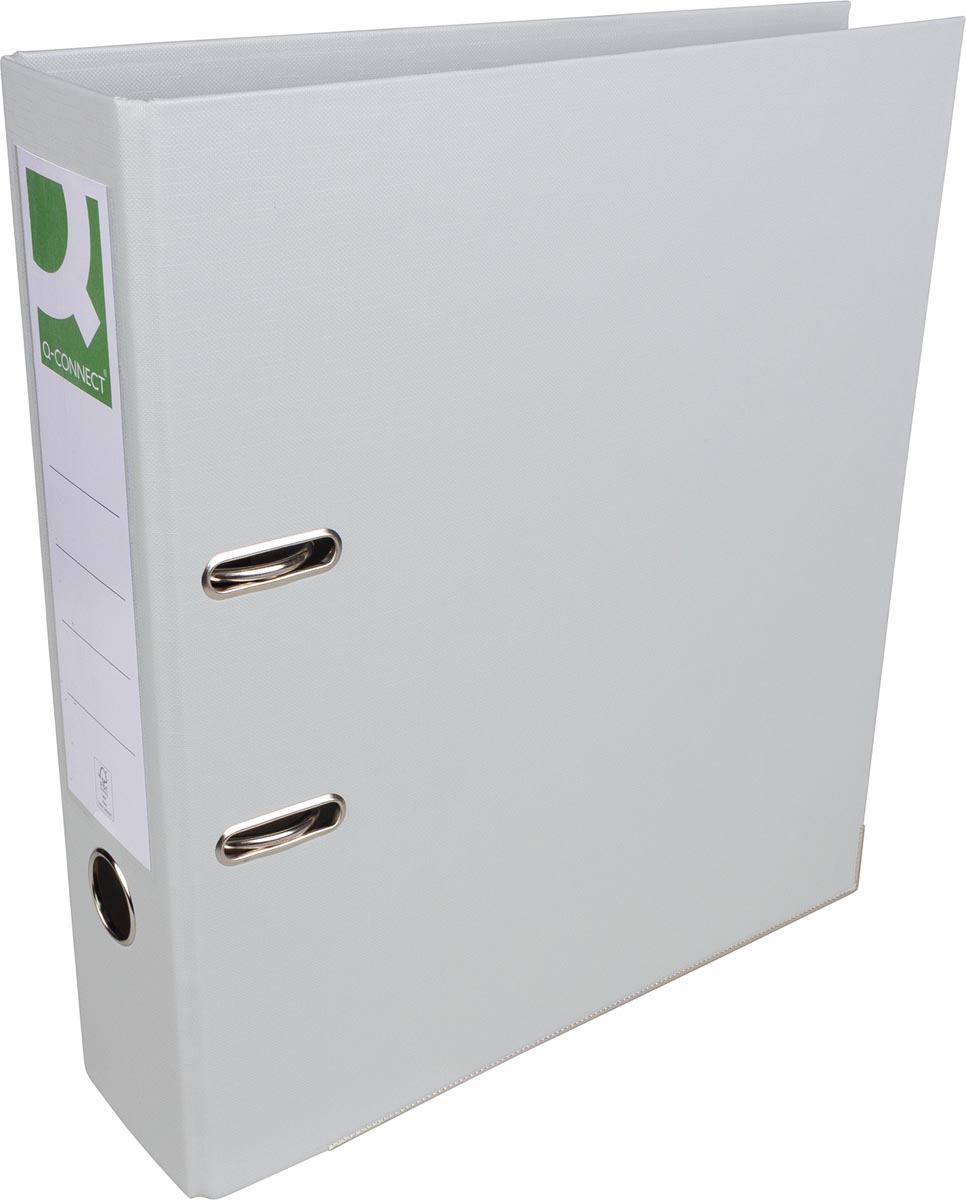 Q-CONNECT ordner, voor ft A4, volledig uit PP, rug van 8 cm, grijs
