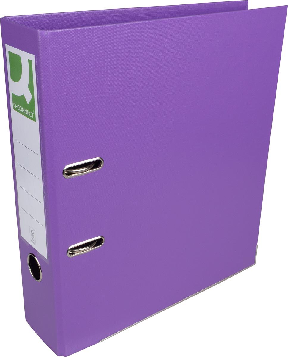 Q-CONNECT ordner, voor ft A4, volledig uit PP, rug van 8 cm, violet