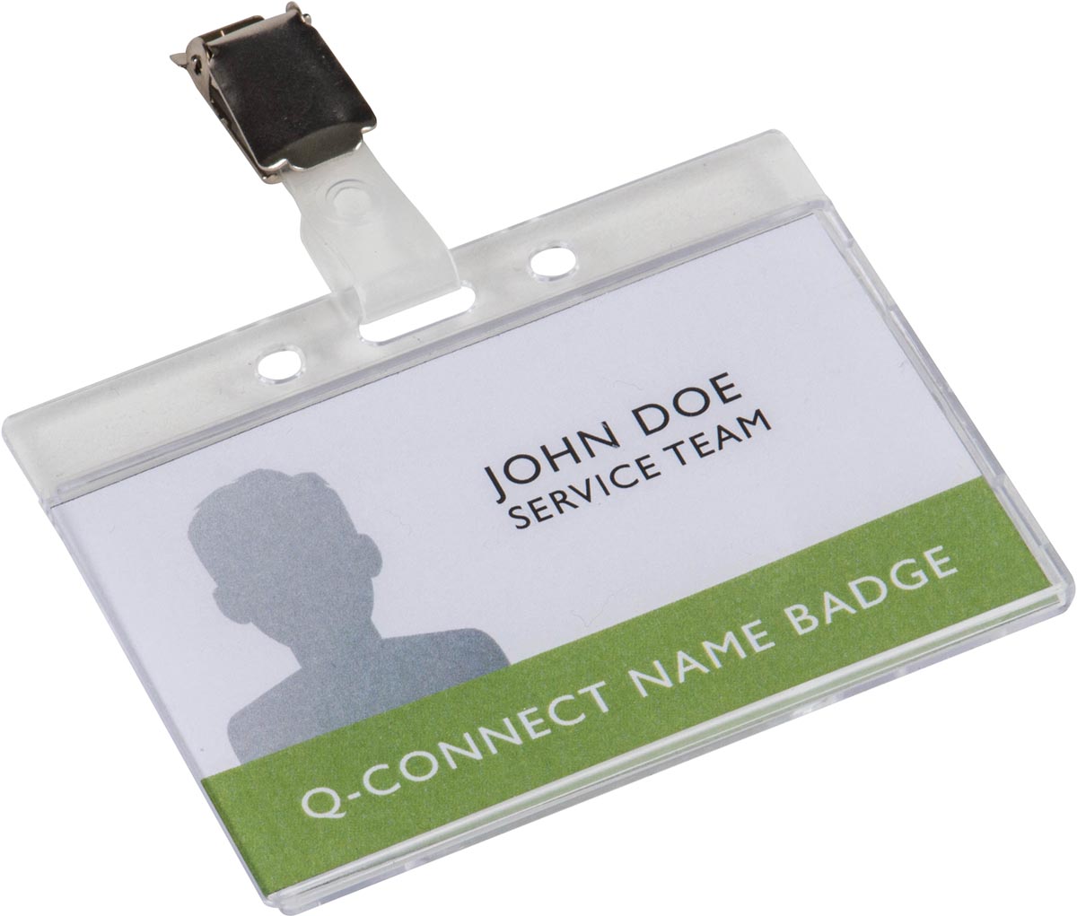 Q-CONNECT badge met clip 85 x 54 mm afbeelding