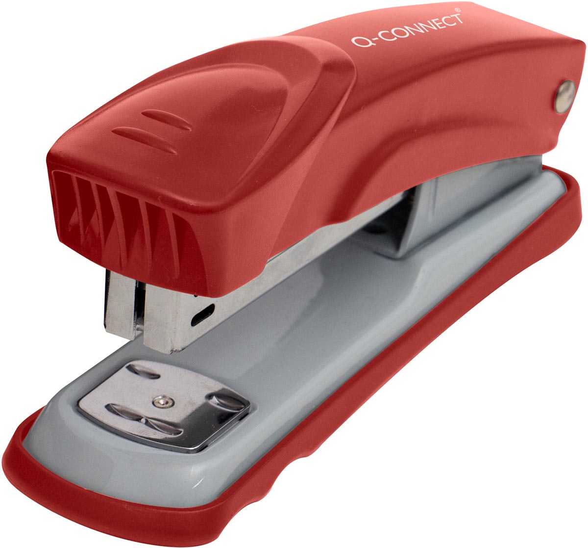 Q-CONNECT nietmachine, metaal, half strip, 25 blad, rood afbeelding