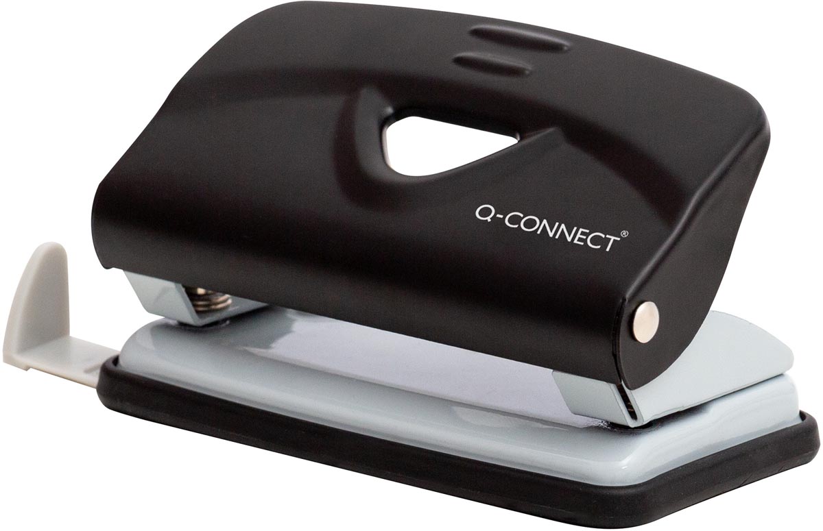 Q-CONNECT Light Duty perforator, metaal, 10 blad, zwart afbeelding