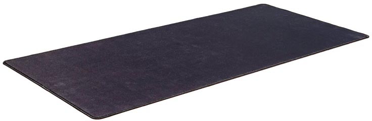 Q-CONNECT bureauonderlegger en muismat, ft 90 x 40 cm, zwart