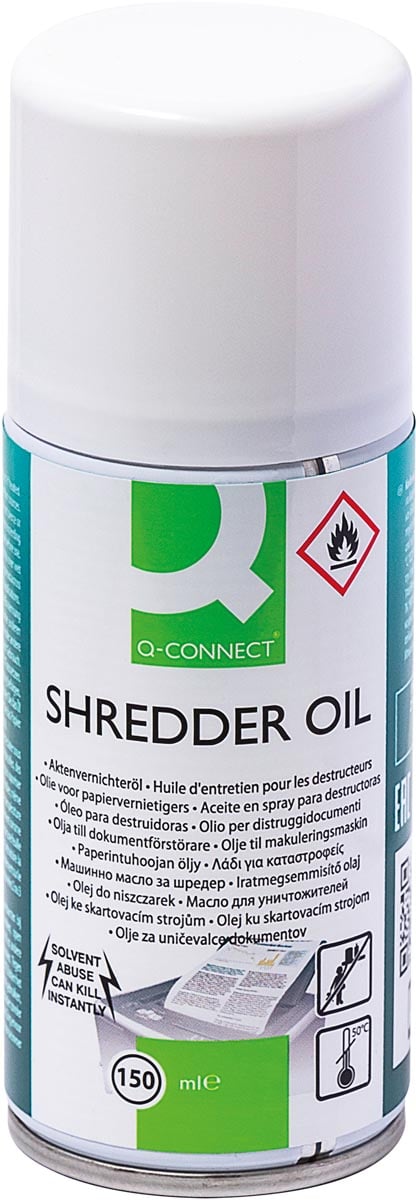 Q-CONNECT olie voor papiervernietigers, 150 ml afbeelding