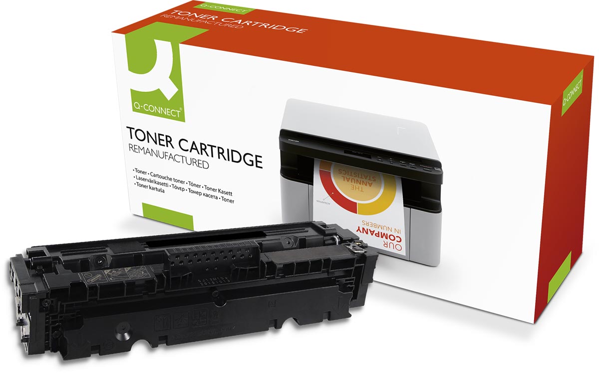 Q-CONNECT toner zwart 4000 pagina&apos;s voor HP - OEM: CF410X afbeelding