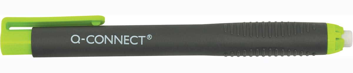 Q-CONNECT gum pen, zwart/groen