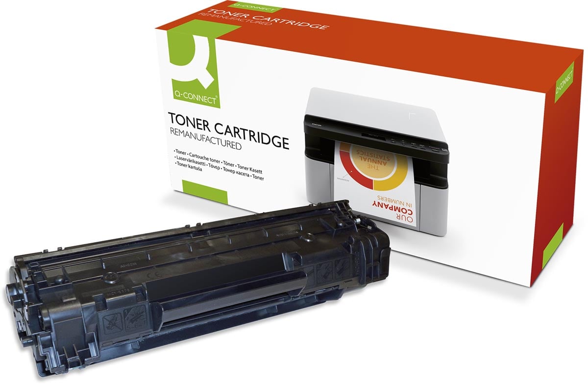 Q-CONNECT toner zwart 1600 pagina&apos;s voor HP - OEM CE285A afbeelding