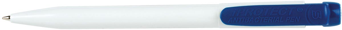 Q-CONNECT balpen Iprotect, antibacteriëel, 0,7 mm, medium punt, blauw afbeelding