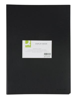 Q-Connect showalbum, A3, 20 tassen, zwart Q-Connect showalbum, A3, 20 tassen, zwart