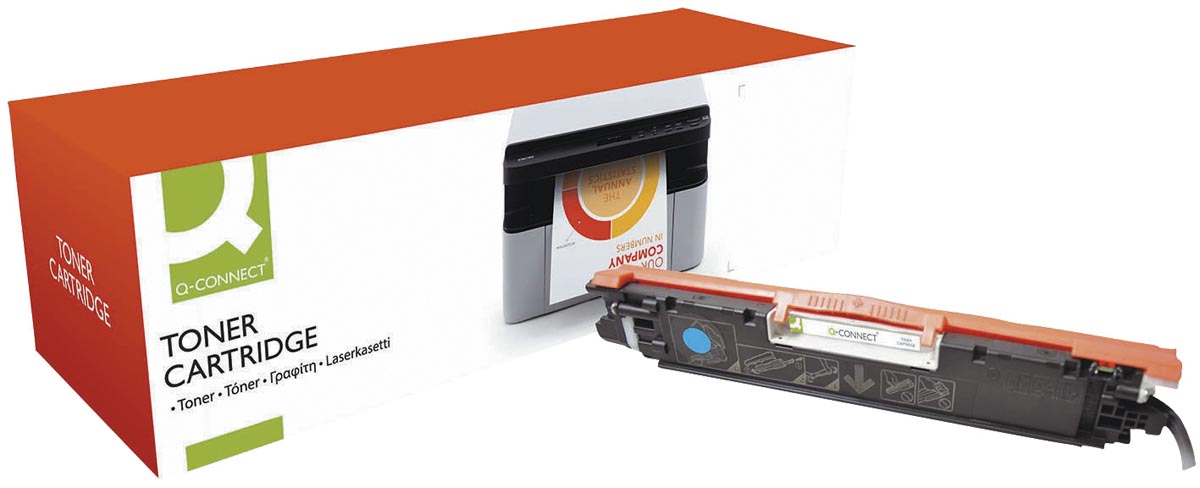 Q-CONNECT toner cyaan 1000 pagina&apos;s voor HP - OEM: CE311A afbeelding