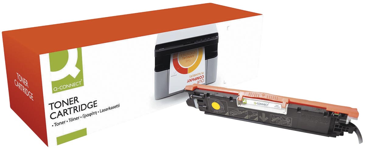 Q-CONNECT toner geel 1000 pagina&apos;s voor HP - OEM: CE312A afbeelding