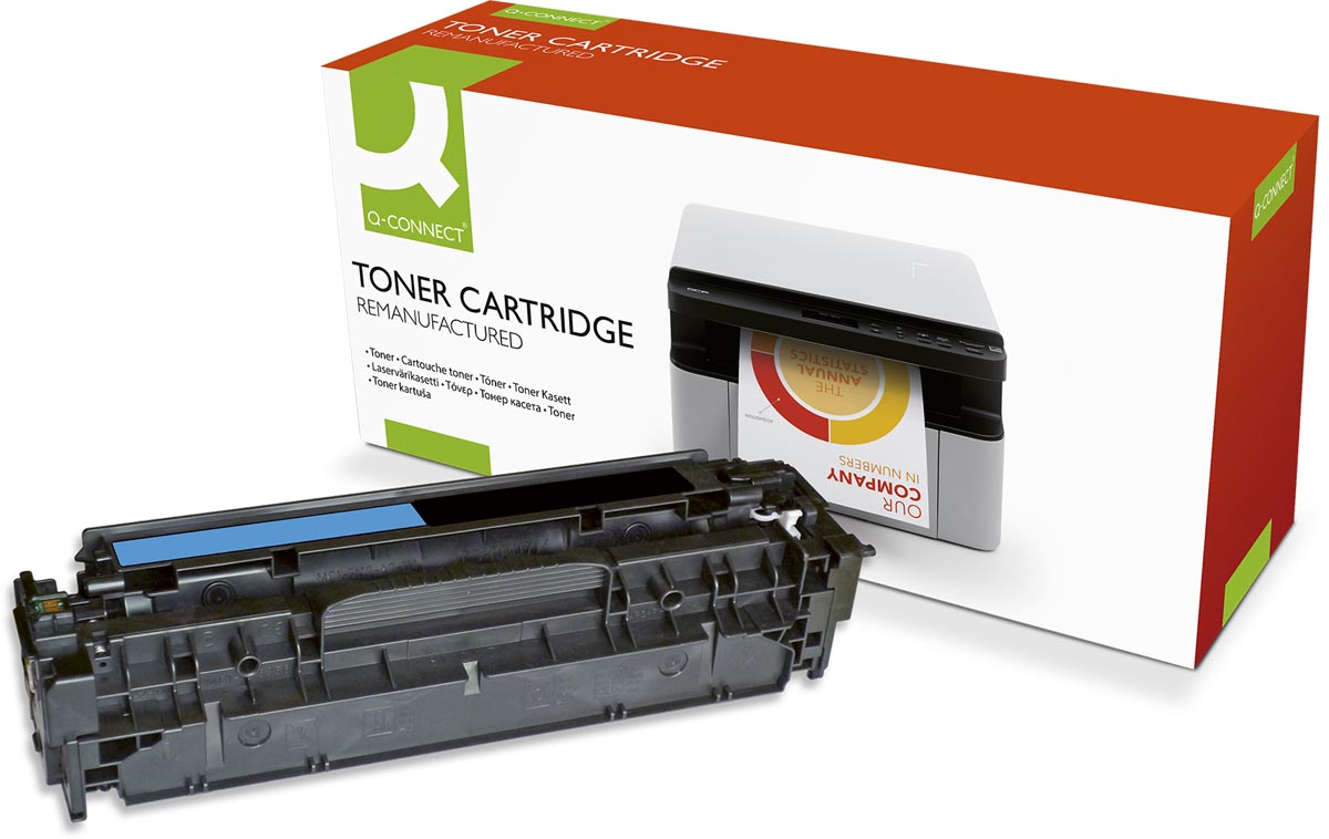 Q-CONNECT toner cyaan 2600 pagina&apos;s voor HP - OEM: CE411A