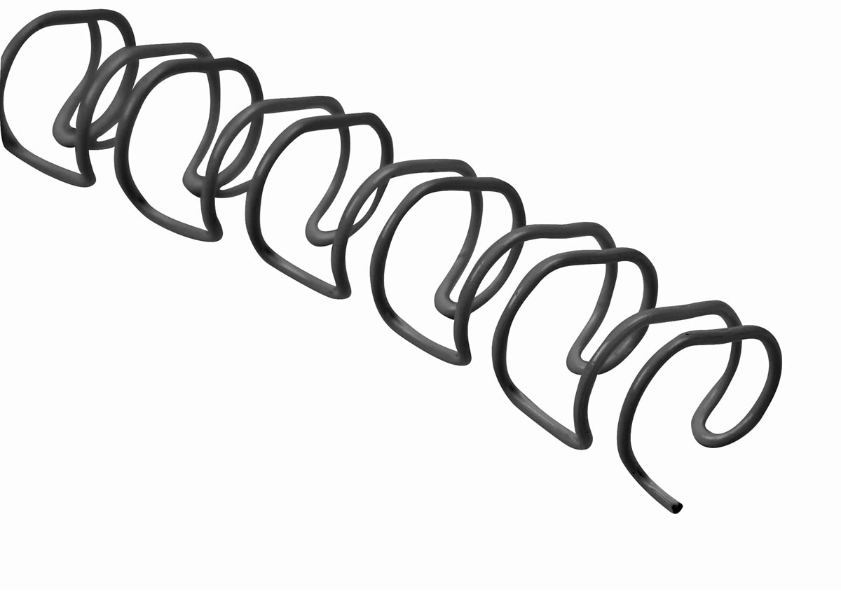 Q-CONNECT metalen draadruggen, 14,3 mm, pak van 100 stuks, zwart