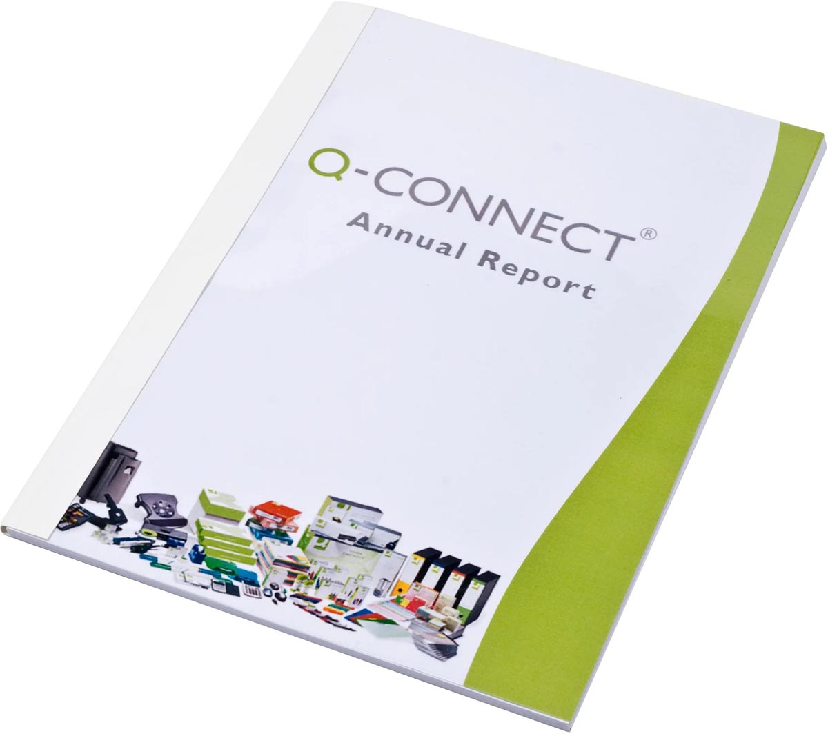 Q-CONNECT thermische omslagen, ft A4, karton met PET cover, rug van 3 mm, pak van 20 stuks, wit