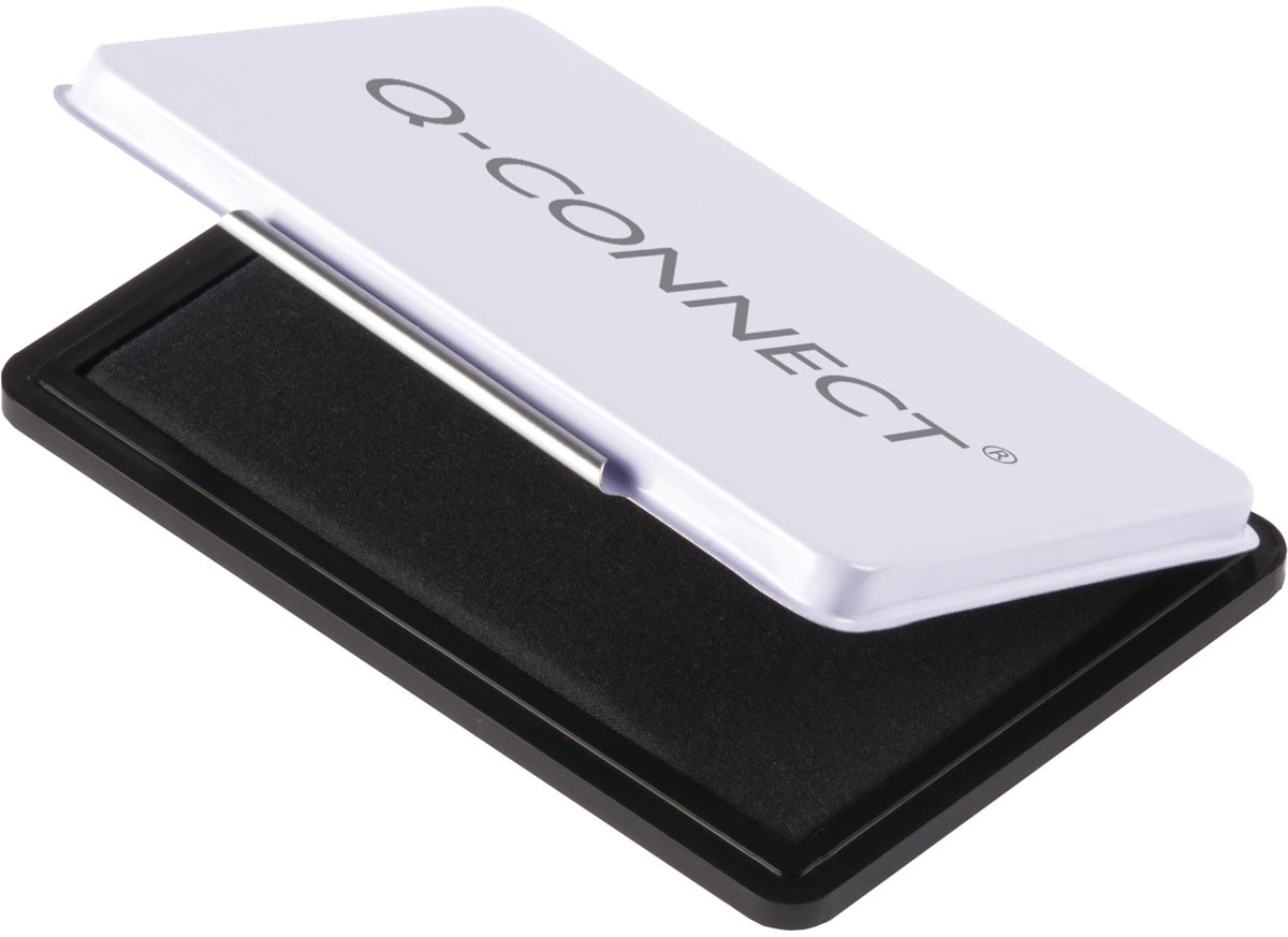 Q-CONNECT stempelkussen, ft 90 x 55 mm, zwart Q-CONNECT stempelkussen, ft 90 x 55 mm, zwart