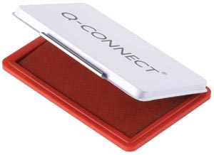 Q-CONNECT stempelkussen, ft 90 x 55 mm, rood Q-CONNECT stempelkussen, ft 90 x 55 mm, rood