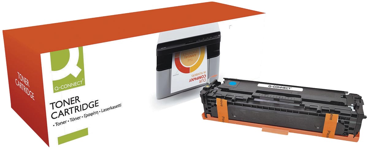 Q-CONNECT toner cyaan 1800 pagina&apos;s voor HP - OEM: CF211A afbeelding