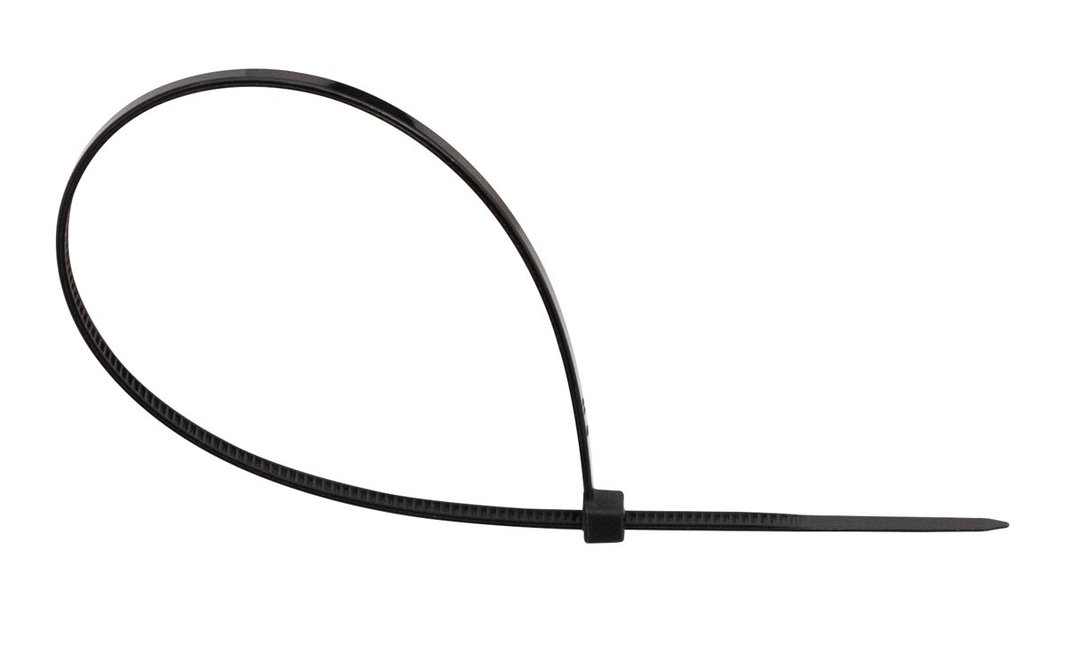 Q-CONNECT kabelbinder, ft 200 x 2,5 mm, pak van 100 stuks, zwart