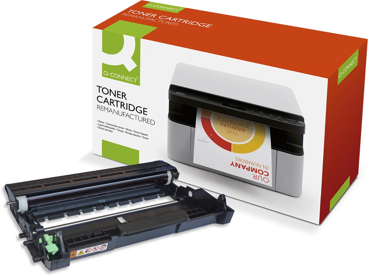 Q-CONNECT drum zwart 12000 pagina&apos;s voor Brother - OEM: DR-2200