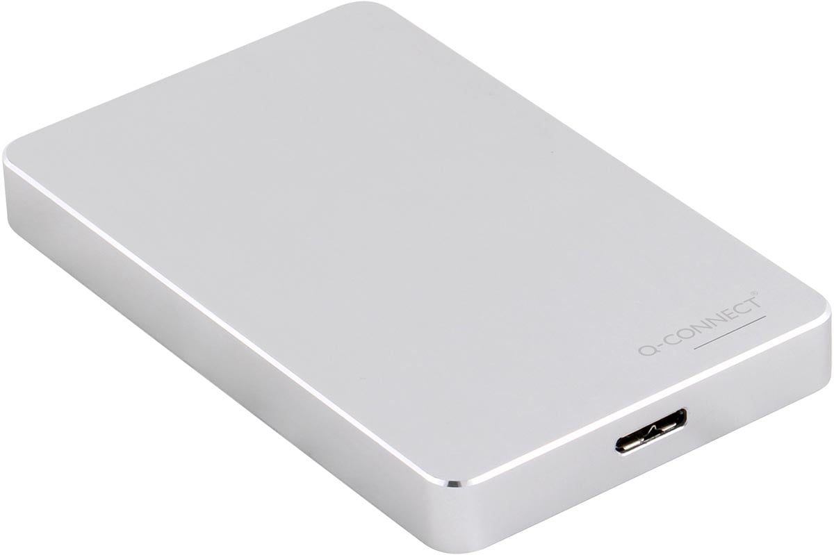 Q-CONNECT externe harde schijf USB 3.0, zilver, 2 TB afbeelding