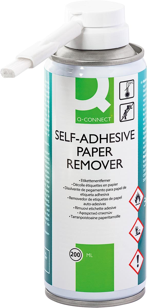 Q-CONNECT etiket en sticker verwijderaar, spuitbus van 200 ml afbeelding
