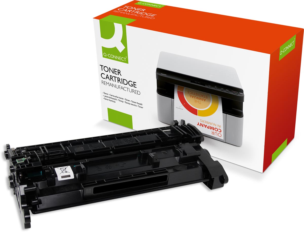 Q-CONNECT toner zwart 9000 pagina&apos;s voor HP - OEM CF226X afbeelding