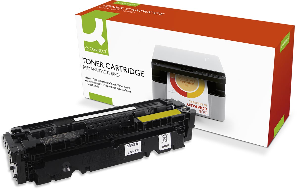 Q-CONNECT toner geel 2300 pagina&apos;s voor HP - OEM CF412A afbeelding