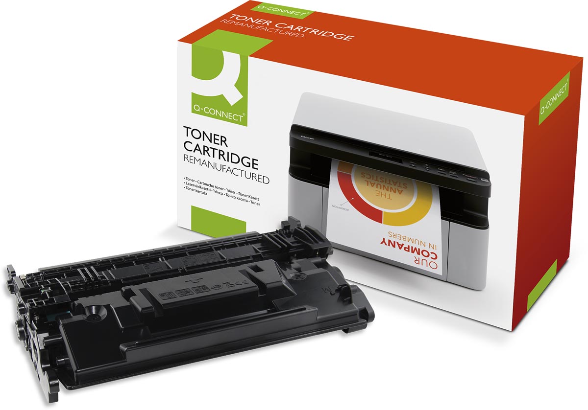 Q-CONNECT toner zwart 18000 pagina&apos;s voor HP - OEM CF287X afbeelding