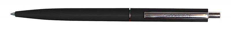 Q-CONNECT balpen, 0,7 mm, medium punt, metalen clip, zwart, doos van 50 stuks