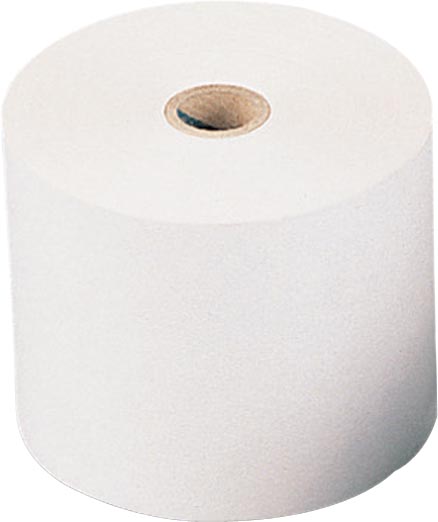 Q-CONNECT thermorol, papier van 46 g, ft 80 mm, diameter +/- 80 mm, asgat 12 mm, lengte 80 m, 5 stuks