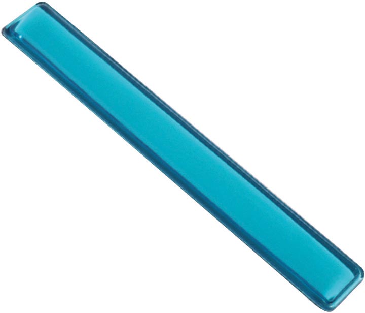 Q-CONNECT polssteun antislip transparant blauw Q-CONNECT polssteun antislip transparant blauw