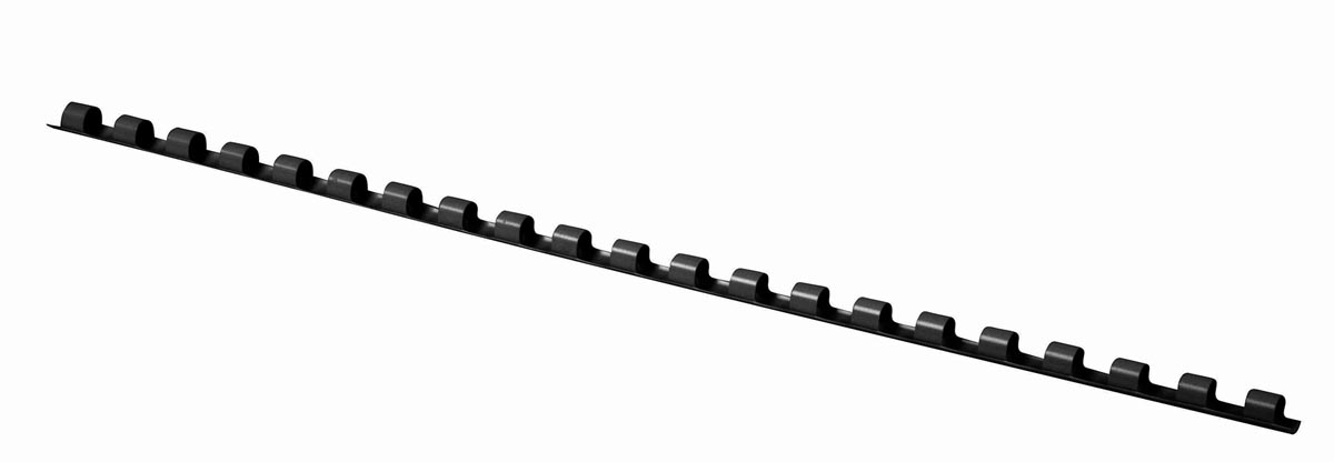 Q-CONNECT bindrug 6mm 21 rings 100 stuks zwart